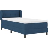 Box Spring Postelja s Prevleko Modra 100x200 cm Tkanina, (22052952) | Shoptok.si