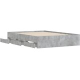  Okvir kreveta s ladicama siva boja betona 120x190 cm drveni | shoptok.hr