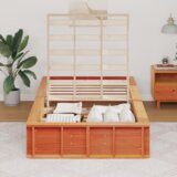 Konstrukcija postelje Voskast rjav 90 x 200 cm, (5000123910) | Shoptok.si