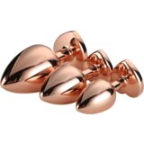 DREAMTOYS komplet analnih čepov gleaming love rose gold | Shoptok.si