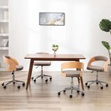  Okretne blagovaonske stolice 4 kom smeđe-sive drvo i tkanina - Sivo-smeđa 4 | shoptok.hr