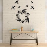 Opviq zidna dekoracija iz 3 dela, 79x8cm, Crna | ePonuda.com