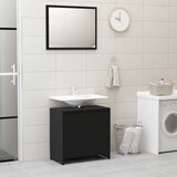 Maison Chic Kopalniško pohištvo - Kopalniški sestavi črno iverna plošča, (21787125) | Shoptok.si