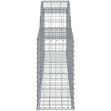  Obokana gabionska košara 11 kosov 300x30x60/80cm cinkano železo, (20758187) | Shoptok.si