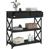  Konzolni stol crni 75 x 28 x 75 cm od konstruiranog drva | shoptok.hr