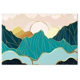  Slika - Green Pastures (1 Part) Wide 90x60 Na talijanskom platnu | shoptok.hr