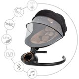 Kidwell Reve 2 u 1 električna ležaljka za bebe crno-zlatna | shoptok.hr