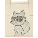 Karl Lagerfeld Nakupovalna torba bež / črna | Shoptok.si