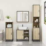  4-dijelni set kupaonskog namještaja boja hrasta sonome drveni | shoptok.hr