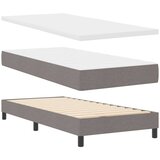  Krevet s opruga kutije Sivo-smeđa 90 x 190 cm tkanina | shoptok.hr