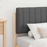  Posteljni okvir z oblazinjenim vzglavjem Temno siva 75 x 190 cm, (5000101715) | Shoptok.si