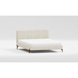 Ropez Bež tapecirani bračni krevet s podnicom 200x200 cm Barker – | shoptok.hr