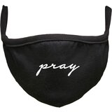 MT Accessoires Black Face Mask Pray Wording | shoptok.hr