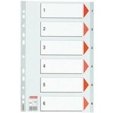 Esselte Pregradni karton 1-6 A4 PP, siv Cene