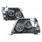 Oem Kristalni farovi Angel Eyes Toyota Land Cruiser FJ90 (1996-2003), Crni | Eponuda.com
