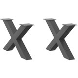 vidaXL Noge stolića za kavu X-oblika 2 kom antracit 70x(42-43)cm čelik Cijene