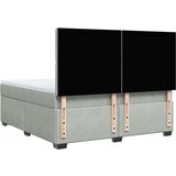  Krevet s oprugama i madracem svjetlosivi 180x200 cm baršunasti | shoptok.hr