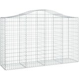 Obokane gabion košare 25 kosa 200x50x120/140cm pocinkano železo, (21000499) | Shoptok.si