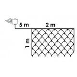 Dekortrend Novogodišnja LED svetleća mreža hladno bela 1x2m za spoljašnju i unutrašnju upotrebu sa providnim kablom | ePonuda.com