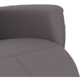  Naslonjač od umjetne kože s osloncem za noge sivi | shoptok.hr