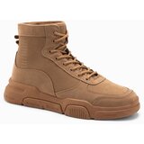 Ombre Men's ankle sneaker boots with sculpted sole - sand | Shoptok.si