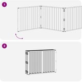  Pasja vrata 10 pcs Črna 80 x 60 cm Cinkana jeklena, (5000232696) | Shoptok.si