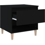  Noćni ormarići 2 kom crni 50 x 46 x 50 cm od konstruiranog drva | Eponuda.com