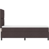  Pomožna postelja z vzmetnico Temno rjava 80x200 cm Tkanina, (22083659) | Shoptok.si