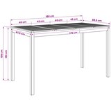  Stol za bar u vrtu Bijela 180 x 88,5 x 105 cm | shoptok.hr