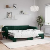  Dnevni krevet na razvlačenje tamnozeleni 80 x 200 cm baršunasti | shoptok.hr