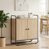  Komoda Hrast sonoma 68 x 35 x 75 cm Prerađeno drvo Slike
