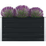  Povišena vrtna gredica 100x100x45 cm pocinčani čelik antracit