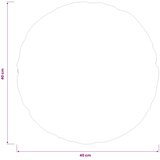  Presvlaka za jastuk 2 kom. HEERLEN Vinska crvena Ø 40 cm | shoptok.hr