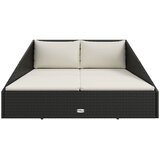  Vrtni krevet crni 110 x 200 cm od poliratana | shoptok.hr