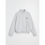 Sinsay Pamučna half-zip dukserica s vezenim natpisom | shoptok.hr