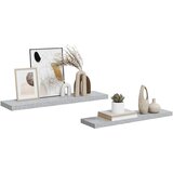  Plutajuće zidne police 2 kom boja betona 90x23,5x3,8 cm MDF | shoptok.hr