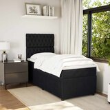  Box spring krevet s madracem crni 90x200 cm baršunasti | shoptok.hr