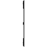  Zidno uzglavlje crni 108x3x110 cm od masivne borovine | shoptok.hr