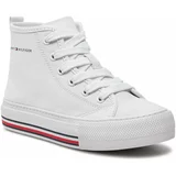 Tommy Hilfiger Modne superge High Top Lace-Up Sneaker T3A9-33188-1687 M White 100