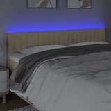  Posteljno vzglavje krem 180x5x78/88 cm blago | Shoptok.si