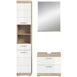 MID.YOU Kopalnica Lambada, Barva Hrasta, Bela, 3-Delna | Shoptok.si