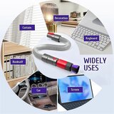 INORCO Krtača za prah + prožna podaljška cevi za V7 V8 V10 V11 V15 Samočistilni sesalnik Deli z mehkimi ščetinami, (21993156) | Shoptok.si