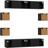  Komplet TV omaric 8 pcs 80 x 30 x 30 cm Črni hrast, (5000247663) | Shoptok.si
