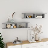 vidaXL zidne police 2 kom siva boja betona 105 x 18 x 20 cm od iverice Cijene