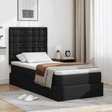  Krevet s prostorom za pohranu s LED-om Crna 100 x 200 cm | shoptok.hr
