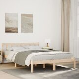 vidaXL Daljši posteljni okvir brez vzmetnice 140x210 cm trdna borovina Cene