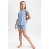 Defacto Girl Regular Fit Corded Camisole Pajama 2 Set
