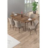 Hanah home trpezarijski set, 7 dijelova, siva Slike