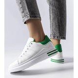 Gemre White sneakers with green accent Davisson | Shoptok.si