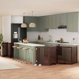 vidaXL Ograda za pse z vrati zložljiva 10 panelov rjava 800 cm les | Shoptok.si